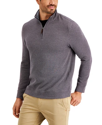 Club Room Men's Birdseye Quarter-Zip Pullover, Created for Macy's