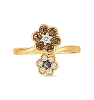 Le Vian Chocolate Diamond & Vanilla Diamonds Ring (3/8 ct. t.w.) 14k Rose, Yellow or White Gold