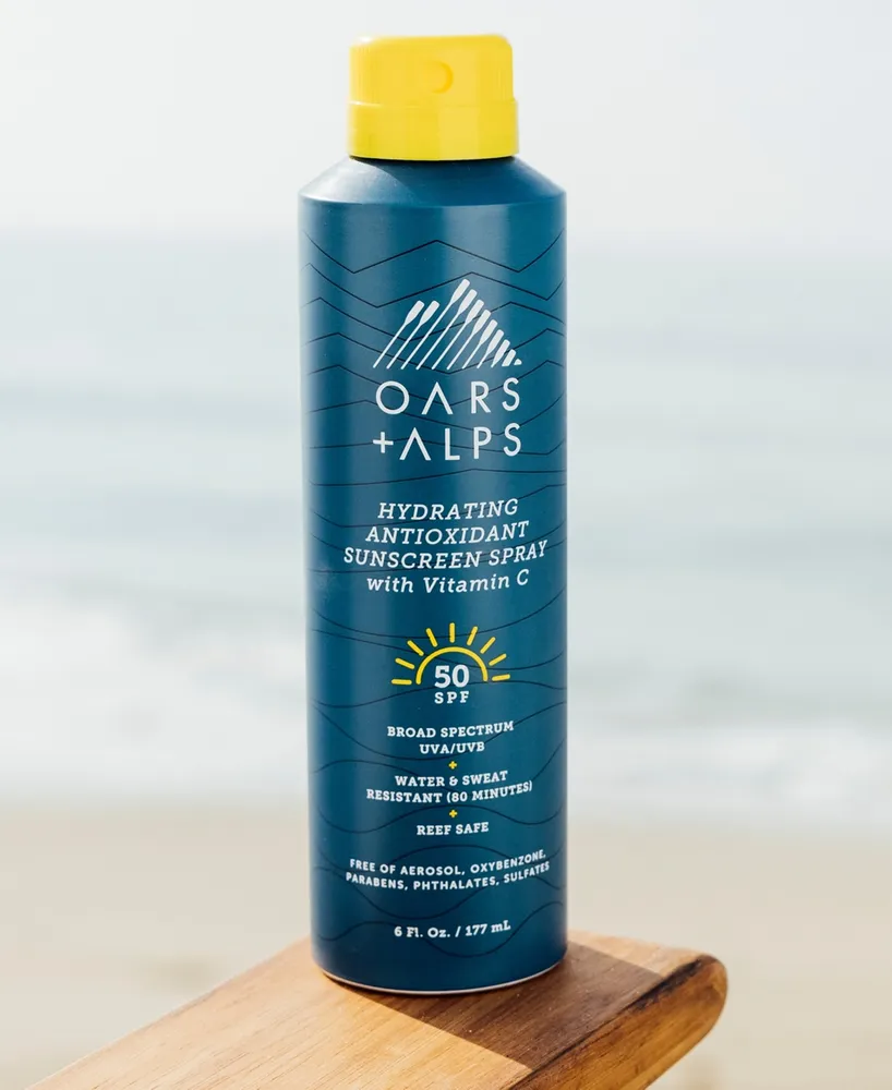 Oars + Alps Hydrating Antioxidant Sunscreen Spray Spf 50, 6