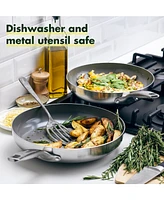 GreenPan Chatham Stainless Ceramic Nonstick 2-Pc. Frypan Set