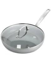 GreenPan Chatham Stainless Ceramic Nonstick 11" Frypan & Lid