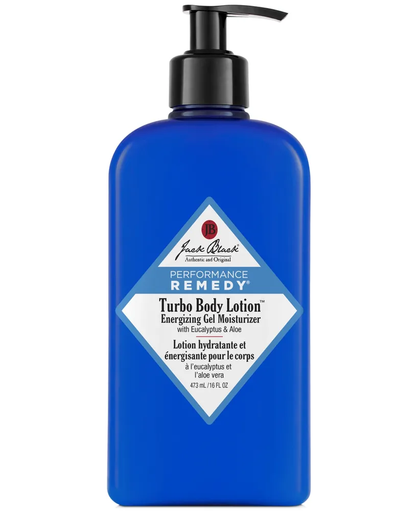 Jack Black Turbo Body Lotion Energizing Gel Moisturizer, 16