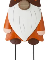 Glitzhome Set of 3 Fall Gnome Family Yard Stake or Wall Decor or Standing Decor Kd, Three Function