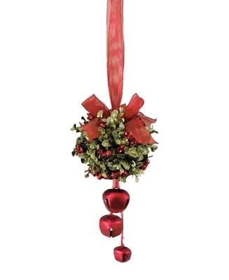 Ganz Kissing Krystals 5" Jingle Bell Door Decor Kiss Ball