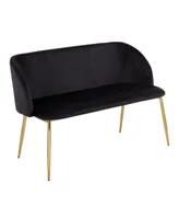 Fran Glam Bench - Gold