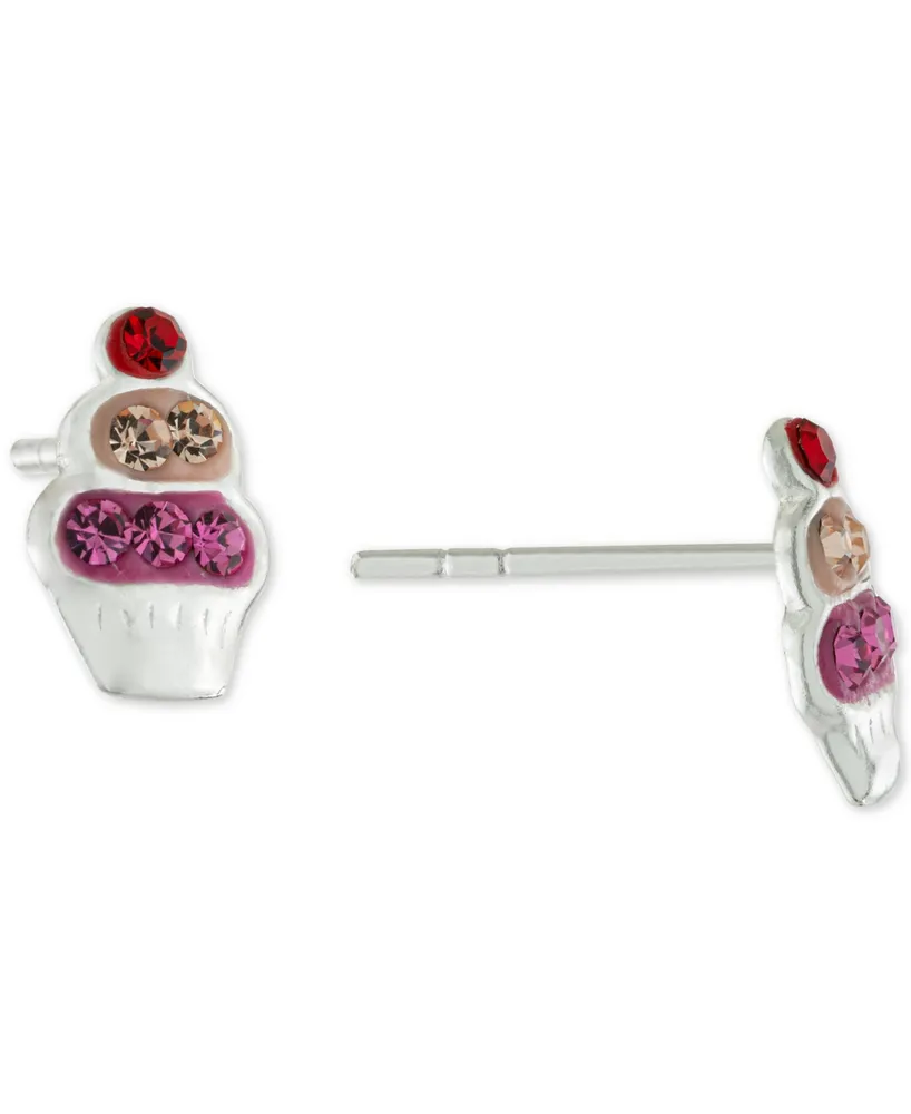 Giani Bernini Cubic Zirconia Sundae Stud Earrings in Sterling Silver, Created for Macy's