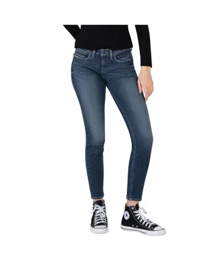 Silver Jeans Co. Women's The Curvy Mid Rise Skinny Jeans