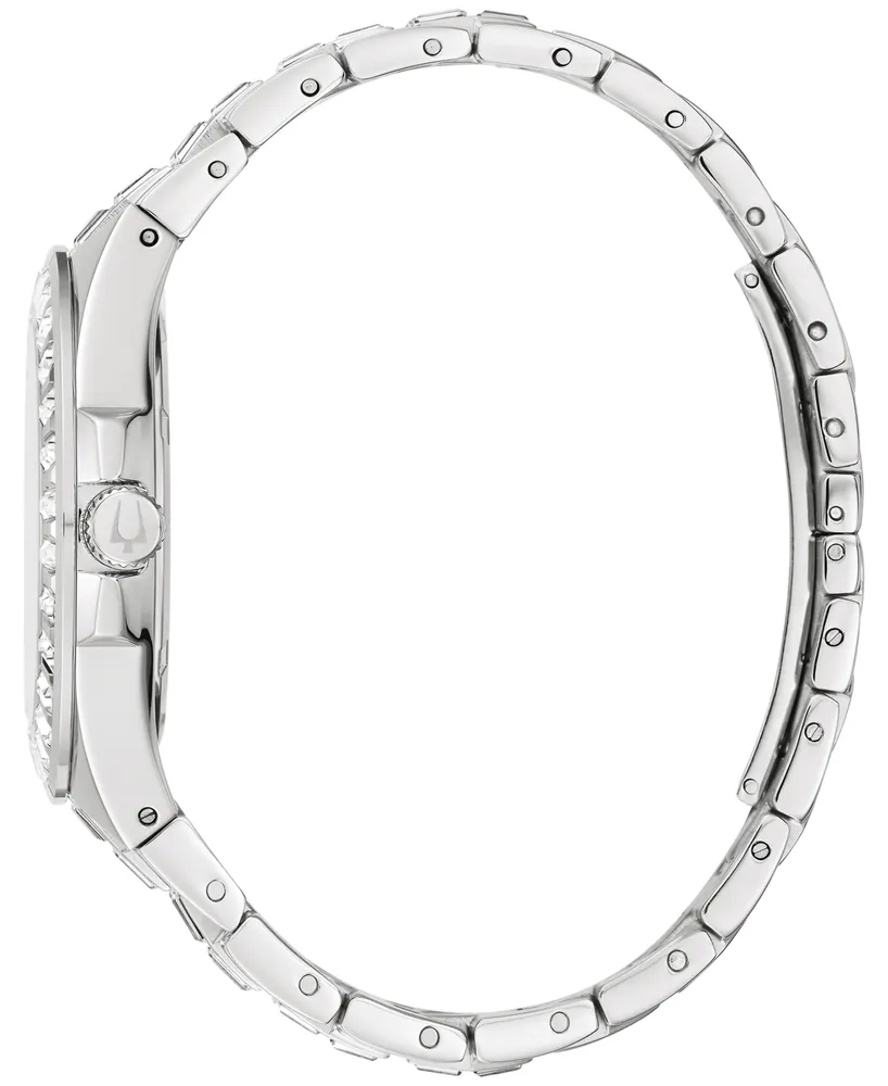 Bulova Men's Phantom Crystal Stainless Steel Bracelet Watch 42mm