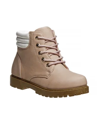 Rugged Bear Big Girls Lace-Up Casual Boots