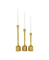 CosmoLiving by Cosmopolitan Candle Holder, Set of 3 - Gold