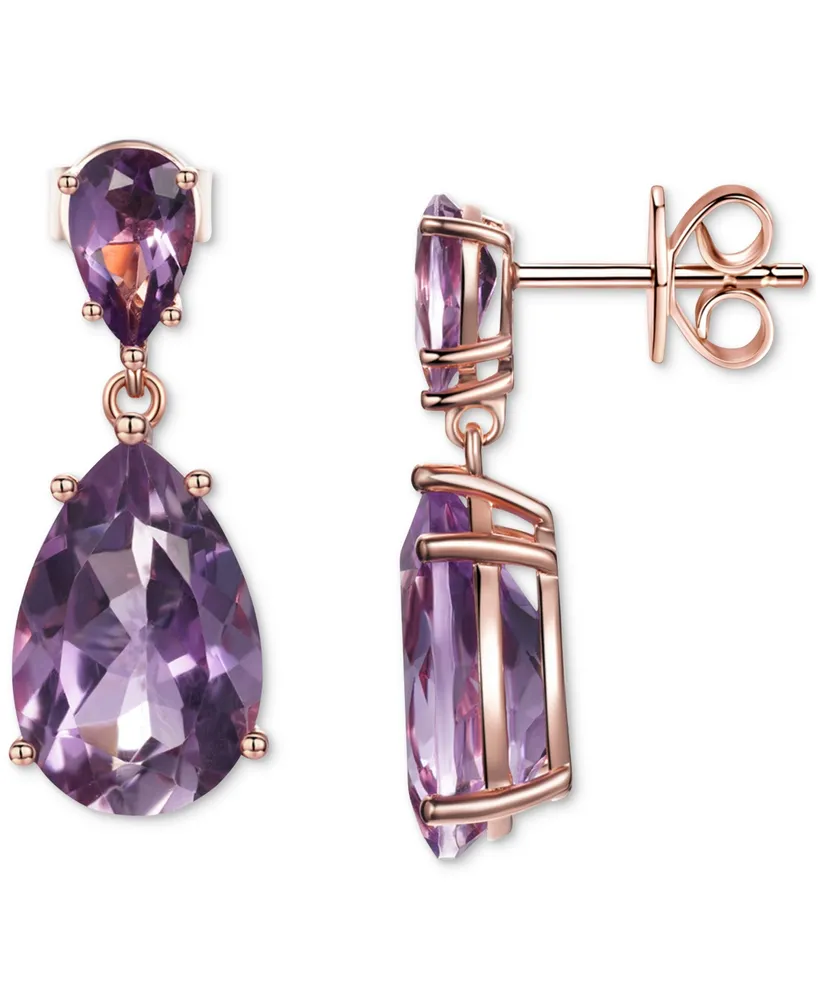 Blue Topaz Pear Drop Earrings (14-3/8 ct. t.w.) in Sterling Silver (Also in Pink Amethyst)