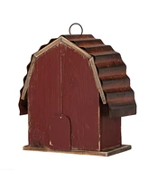 Glitzhome Rustic Barn Birdhouse, 10.25"