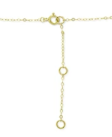 Giani Bernini Cubic Zirconia Cluster Pendant Necklace, 16" + 2" extender, Created for Macy's