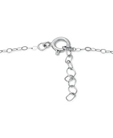 Giani Bernini Cubic Zirconia Initial Ankle Bracelet in Sterling Silver, Created for Macys