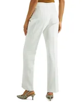 Kasper Straight-Leg Modern Crepe Dress Pants