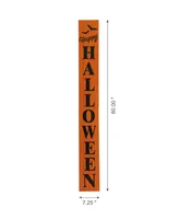 Glitzhome 60" Wooden Happy Halloween Porch Sign