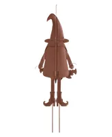 Glitzhome 36" H Halloween Metal Gnome Yard Stake or Hanging Decor