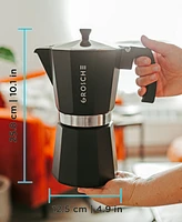 Grosche Milano Stovetop Espresso Maker Moka Pot 12 Espresso Cup Size 23.6 oz
