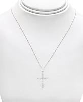 Diamond Cross 18" Pendant Necklace (1/2 ct. t.w.) 14k White, Yellow or Rose Gold