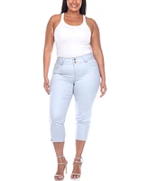 White Mark Plus Capri Jeans