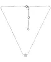 Giani Bernini Cubic Zirconia Star Pendant Necklace in Sterling Silver, 16" + 2" extender, Created for Macy's