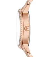 Michael Kors Women's Melissa Rose Gold-Tone Stainless Steel Bracelet Watch 35mm