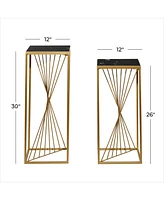 Contemporary Accent Table, Set of 2