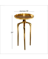 Contemporary Accent Table - Gold