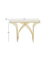 Modern Metal Console Table - Gold