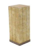 Rustic Pedestal Table, Set of 3