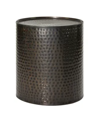 Metal Industrial Accent Table Set, 3 Piece