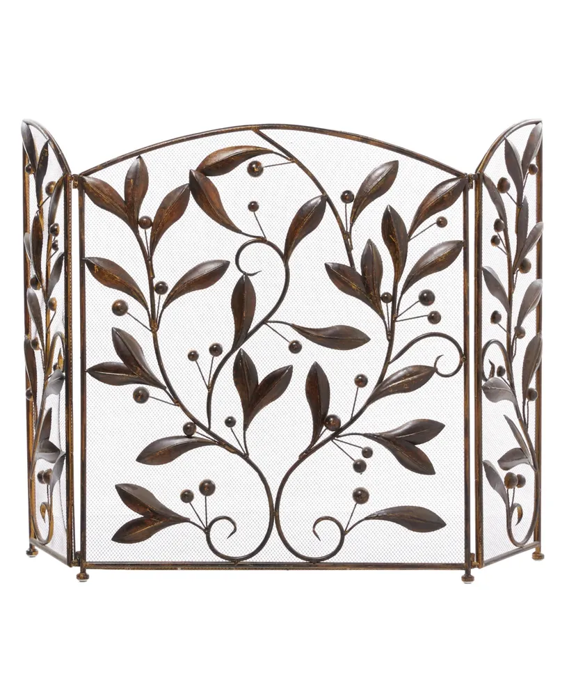 Metal Eclectic Fireplace Screen