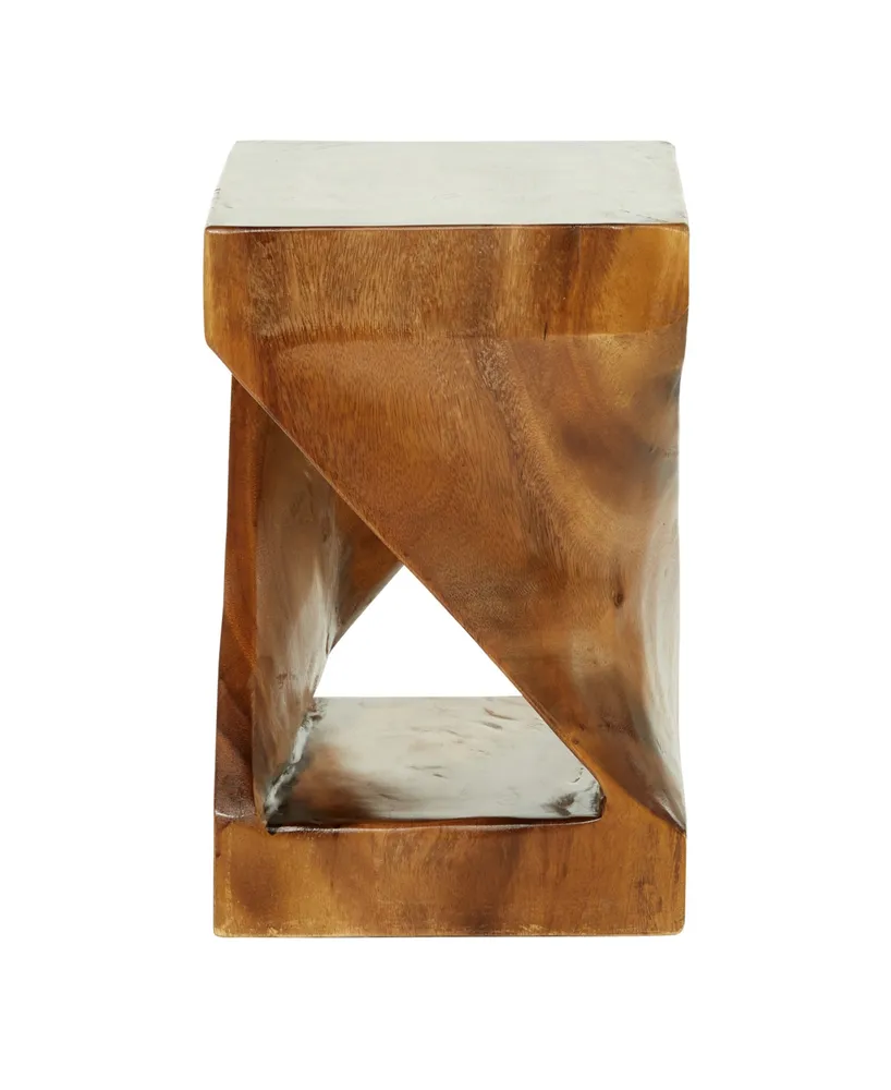 Saur Wood Contemporary Accent Table