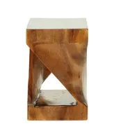 Saur Wood Contemporary Accent Table