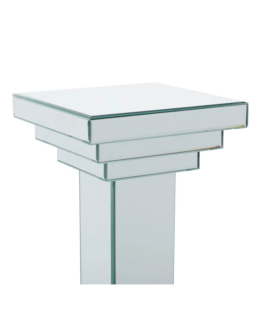 Glam Pedestal Table - Silver