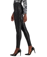 I.n.c. International Concepts Snake-Print Skinny Pants, Created for Macy's