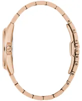Bulova Women's Surveyor Diamond Accent Rose Gold-Tone Stainless Steel Bracelet Watch 31mm - Rose Gold