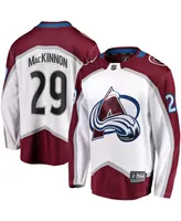 Men's Fanatics Nathan MacKinnon White Colorado Avalanche Away Premier Breakaway Player Jersey