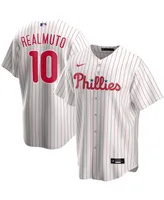 Men's Jt Realmuto White Philadelphia Phillies Home Replica Player Name Jersey