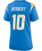 Women's Justin Herbert Powder Blue Los Angeles Chargers Game Jersey