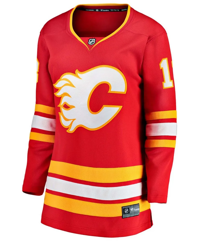 Women's Johnny Gaudreau Red Calgary Flames 2020/21 Home Premier Breakaway Player Jersey