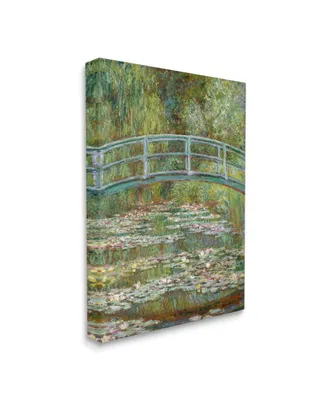 Stupell Industries Bridge over Lilies Monet Classic Painting Stretched Canvas Wall Art, 16" x 20" - Multi