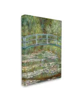 Stupell Industries Bridge over Lilies Monet Classic Painting Stretched Canvas Wall Art, 16" x 20" - Multi