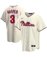 Men's Bryce Harper Cream Philadelphia Phillies Alternate Replica Player Name Jersey