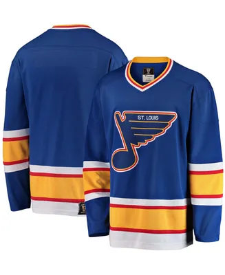 Men's Blue St. Louis Blues Premier Breakaway Heritage Blank Jersey