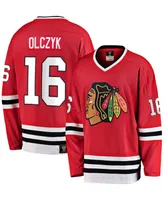 Men's Eddie Olczyk Red Chicago Blackhawks Premier Breakaway Retired Player Jersey