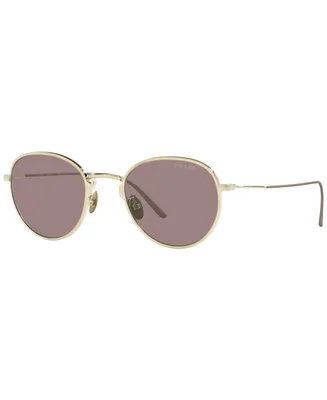 Prada Round Women's Sunglasses, Pr 53WS 50 - Satin Pale Gold