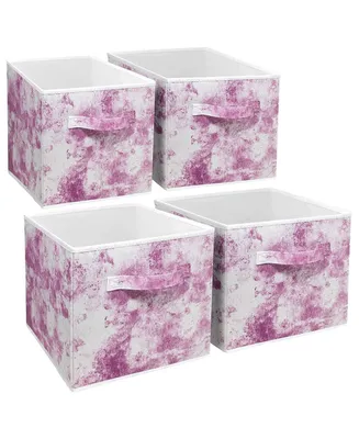 Sorbus Foldable Cube Storage Bin, Set of 4