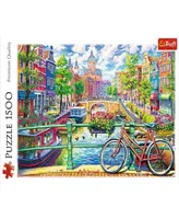 Trefl Jigsaw Puzzle Amsterdam Canal, 1500 Pieces