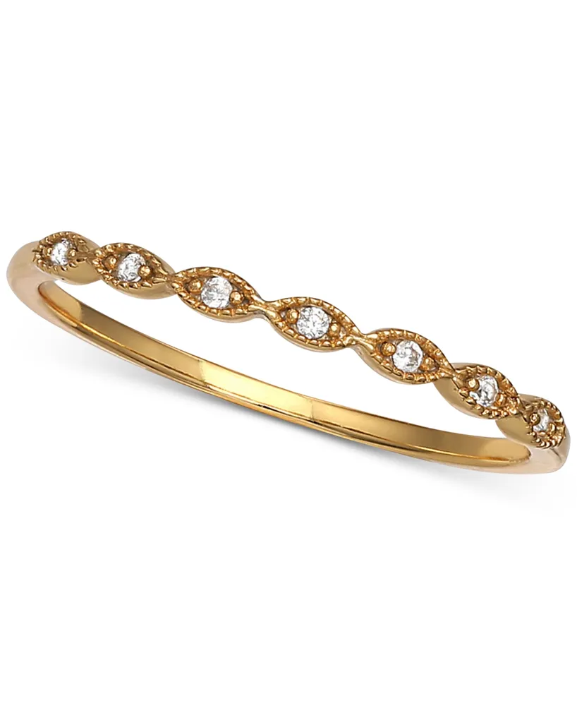 Giani Bernini Cubic Zirconia Beaded Band, Created for Macy's